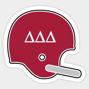 Alabama Delta Delta Delta Retro Helmet Sticker